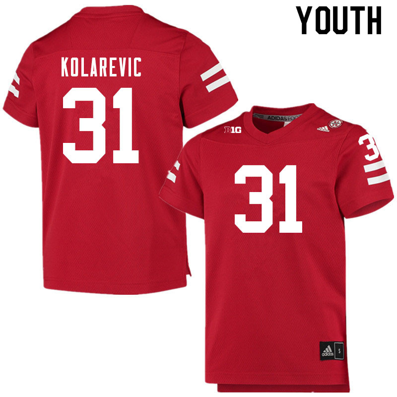 Youth #31 Chris Kolarevic Nebraska Cornhuskers College Football Jerseys Sale-Scarlet